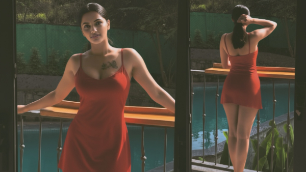 Actress Jyoti Poorvaj Rai shared new photo with short red dress went viral