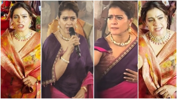 SHOCKING VIRAL VIDEO Kajol s Oops Moment at Durga Pandal Was She Inappropriately Touched