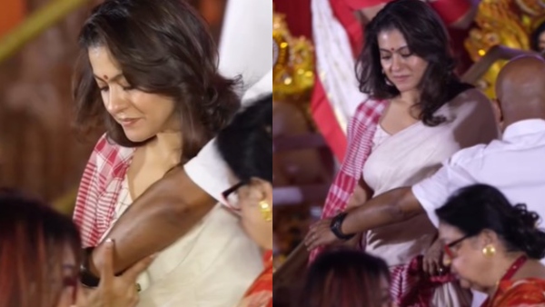SHOCKING VIRAL VIDEO Kajol s Oops Moment at Durga Pandal Was She Inappropriately Touched