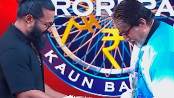 Kantara-1 star Rishab Shetty impressed on Kaun Banega Crorepati but slipped in the Super Sandook rapid-fire