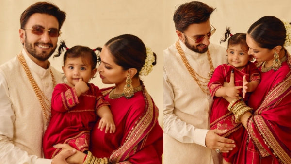 Ranveer Singh and Deepika Padukone Diwali wishes with daughter Dua first photos went viral