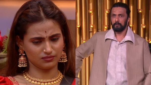 BBK 12 Kichcha Sudeep clarifies Rakshitha Shetty dress matter in Kabadi task