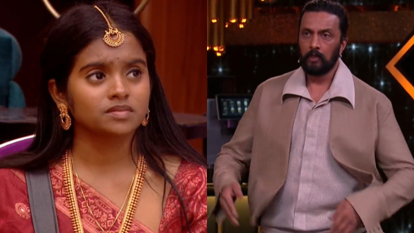 BBK 12 Kichcha Sudeep clarifies Rakshitha Shetty dress matter in Kabadi task