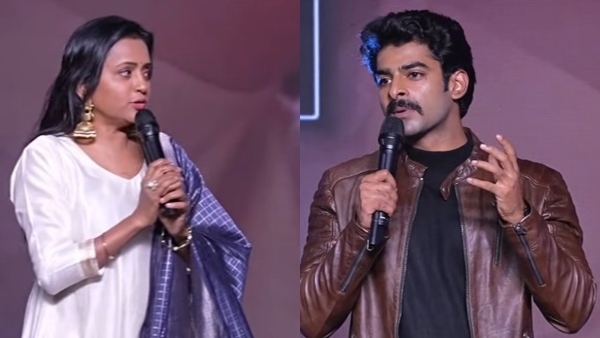 Dheekshith shetty s Witty Counter to Host Suma Steals the Show at The Girlfriend Success Meet