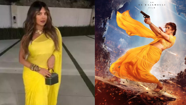 Priyanka Chopra s saree craze trending after Rajamouli s Globetrotter Look revealed Priyanka Chopra s saree craze trending after Rajamouli s Globetrotter Look revealed