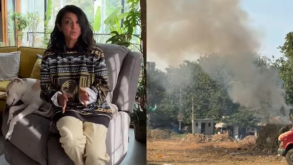 I Can t Breathe Aindrita Ray Slams GBA as Toxic Garbage Burning Chokes Bengaluru Home