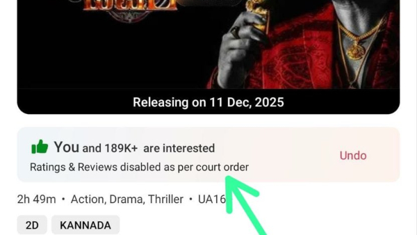 Darshan s Devil Creates Sensation Court Stay Halts Online Reviews and rating on BookMyShow