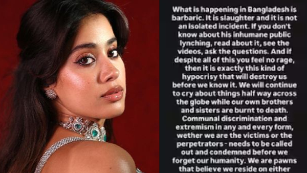 Janhvi Kapoor condemns outrage over lynching of Hindu Man Dipu Chandra Das in Bangladesh