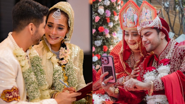 Bigg Boss Sara Khan Becomes RAMAYAN s Lakshman Sunil Lahri Daughter-in-Law Weds Krish Pathak in Dual