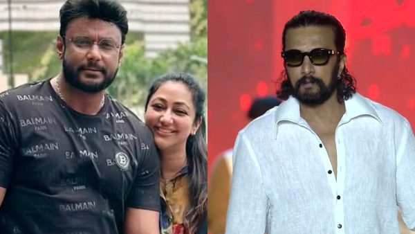 Vijayalakshmi Sudeep s Photo Sparks Fresh Fan War Between Darshan and Sudeep Supporters Vijayalakshmi Sudeep s Photo Sparks Fresh Fan War Between Darshan and Sudeep Supporters