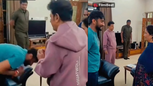 Bigg Boss Kannada 12 Winner Gilli Nata Touches Shivanna s Feet Seeks Blessings Video Goes Viral Bigg Boss Kannada 12 Winner Gilli Nata Touches Shivanna s Feet Seeks Blessings Video Goes Viral
