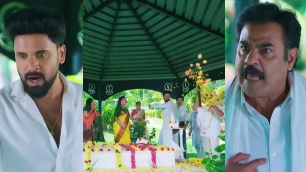 Amruthadhaare Feb 24 Gowtham Diwan UNSTOPPABLE Jayadev Shamed for Ruining the Sacred Family Ritual