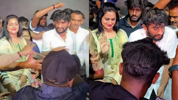 Ashwini Gowda Falls Silent as Gilli Craze Steals Spotlight at Hayagriva mandya event