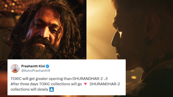 Astrologer Prashanth Kini predicted Yash Toxic will fall after 3 days against Dhurandhar 2
