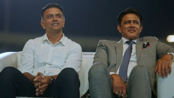 Rahul Dravid asked to sing Kannada song in Golden Jubilee of Iconic Chinnaswamy Stadium Bengaluru