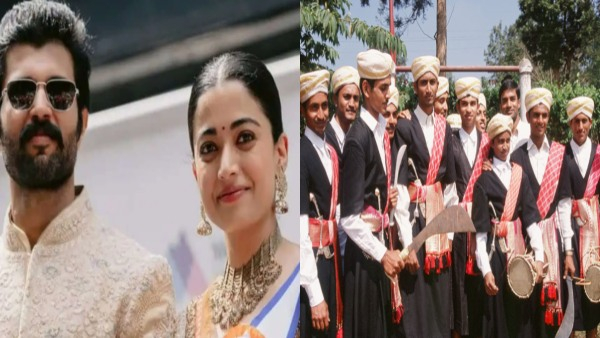 Rashmika Mandanna and Vijay Deverakonda tie the knot with telugu hindu tradition Rashmika Mandanna and Vijay Deverakonda tie the knot with telugu hindu tradition