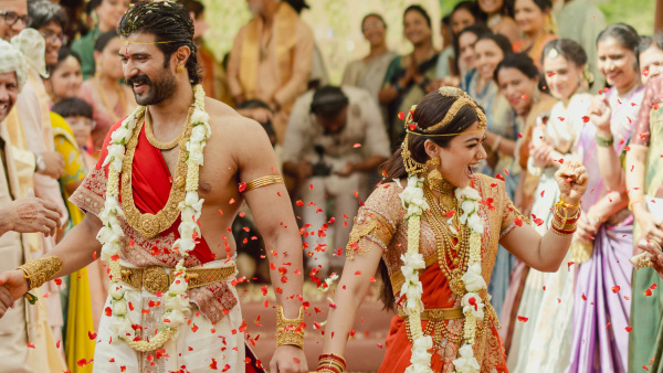 Rashmika Mandanna and Vijay Deverakonda dazzle in regal wedding outfits designed by Anamika Khanna