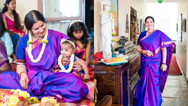 Actress Bhavana Ramanna Daughter Rukmini naming ceremony photos are trending now Actress Bhavana Ramanna Daughter Rukmini naming ceremony photos are trending now