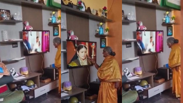 Grandmother Scolds TV Villain While Watching Ramayana Serial Viral Video Wins Hearts Grandmother Scolds TV Villain While Watching Ramayana Serial Viral Video Wins Hearts