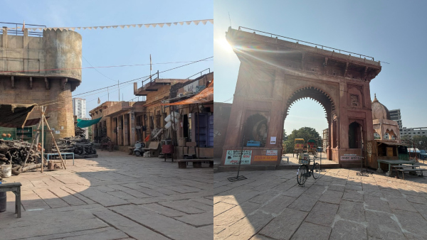 Rajamouli s Epic Varanasi Set Leaks Spark Buzz as Mahesh Babu Leads Time-Travel Saga