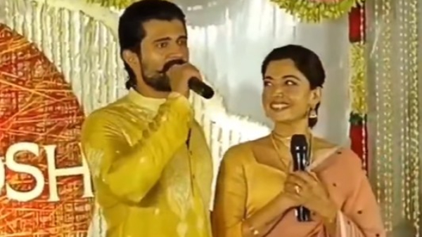 Vijay Deverakonda and Rashmika Mandanna Seek Media Blessings Ahead of Grand Hyderabad Reception