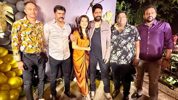 Rocking Star Yash looks dashing at wife Radhika Pandit s birthday party