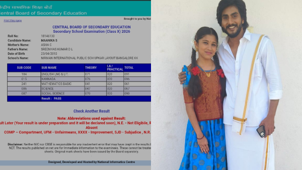 Zee Kannada Annayya Serial Fame Maanika S Scores 81 in CBSE Class 10 Exams