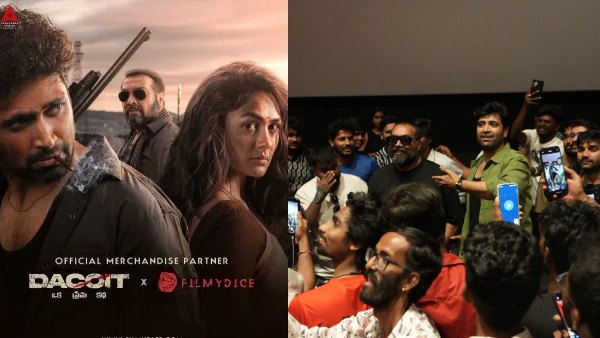 Adivi Sesh and Anurag Kashyap from Dacoit movie visited Bengaluru