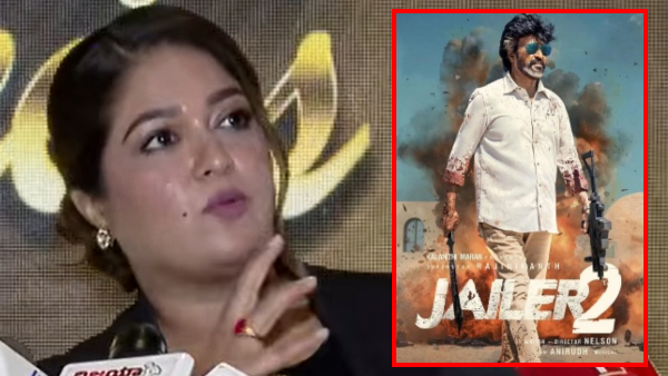 Meghana Raj said that she saw God in Rajinikanth while shooting Jailer 2