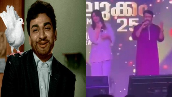Mohanlal recently sang Dr Rajkumar s Kannada super hit song at a US event