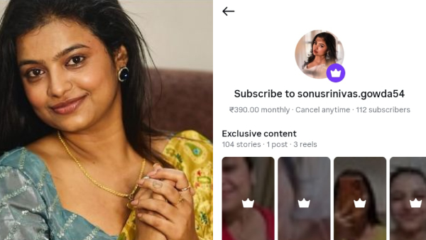Bigg Boss Fame Sonu Srinivas Gowda activated instagram subscription button