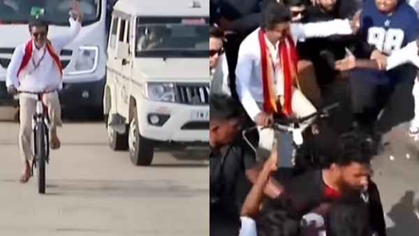 Chaos The Viral Moment a Bomb Scare Interrupted Thalapathy Vijay s High-Voltage Cycle Rally