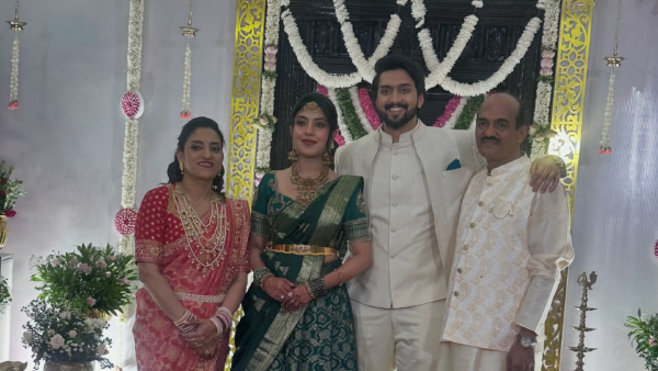 Actor real star Upendra s nephew Niranjan Sudhindra gets engaged to Dr Sanjana Actor real star Upendra s nephew Niranjan Sudhindra gets engaged to Dr Sanjana