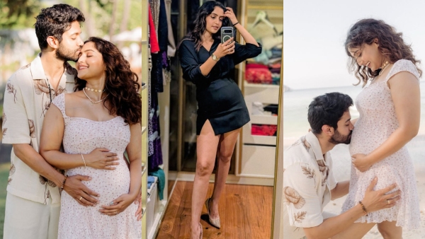 Rathnan Prapancha Fame Reba Monica John Announced Pregnancy with Photoshoot Rathnan Prapancha Fame Reba Monica John Announced Pregnancy with Photoshoot