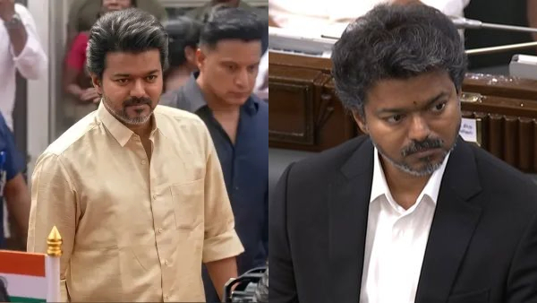 Tamil Nadu CM Vijay Stuns Fans in Traditional Attire at aide s Housewarming Ceremony Tamil Nadu CM Vijay Stuns Fans in Traditional Attire at aide s Housewarming Ceremony