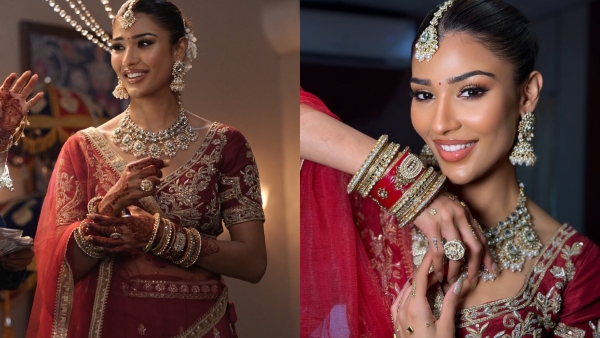 Secret Marriage Bigg Boss 19 Star Nehal Chudasama Breaks The Internet With Red Bridal Pics