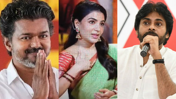 Samantha Ruth Prabhu shared her acting experience with CM Vijay and Deputy CM Pawan Kalyan