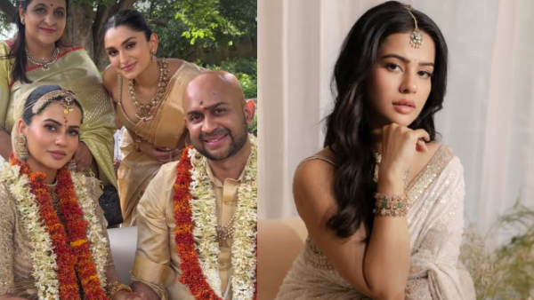 Actress Sharmiela Mandre tie the knot with Tamil Producer Sudhan Sundaram in Jaipur