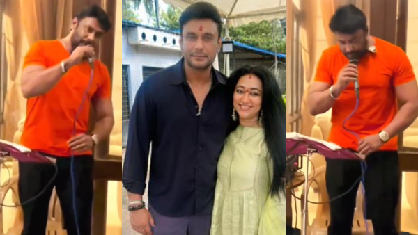 Vijayalakshmi shared Darshan singing Main Shayar Toh Nahi song video is trending Vijayalakshmi shared Darshan singing Main Shayar Toh Nahi song video is trending