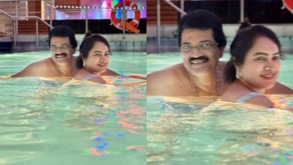 'റൊമാൻസ് ഓവർലോഡഡ്..., 35 വർഷങ്ങൾക്കിപ്പുറം പ്രണയം തരിപോലും കുറഞ്ഞിട്ടില്ല'; പൂളിൽ നിന്നുള്ള ചിത്രവുമായി ലേഖ