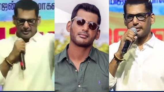 നടക്കാന്‍ സഹായം വേണം, സംസാരിക്കാന്‍ വയ്യ; വേദിയിലെത്തിയത് വിറയലോടെ; വിശാലിന് എന്തുപറ്റി?