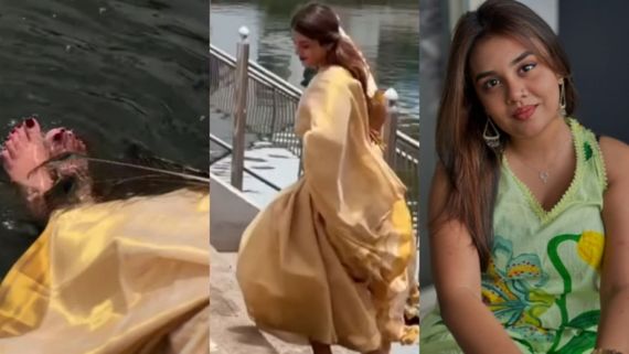 ​ഗുരുവായൂർ ക്ഷേത്രക്കുളത്തിൽ കാൽ കഴുകുന്ന തരത്തിൽ ജാസ്മിന്റെ റീൽ, വിവാദമായതോടെ വീഡിയോ നീക്കി താരം! 