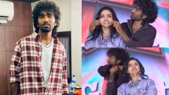 ക്യൂട്ടാകാൻ കോപ്രായം... അപ്രതീക്ഷിതമായി മുടിയിൽ പിടിച്ച് വലിച്ചാൽ വേദനിക്കും; നടൻ പ്രദീപ് രം​​ഗനാഥന് വിമർശനം!
