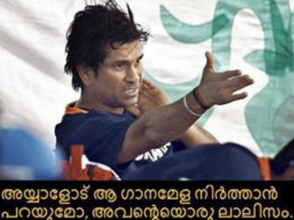 സച്ചിന് ദേഷ്യം വന്നോ