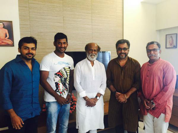 രജനിയുടെയും വിശാലിന്റെയും പിന്തുണയും