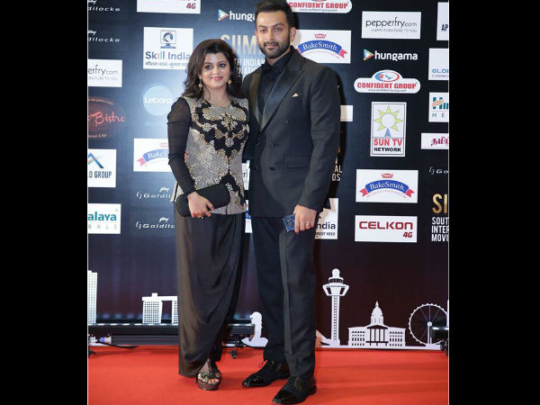 പൃഥ്വിയും ഭാര്യയും