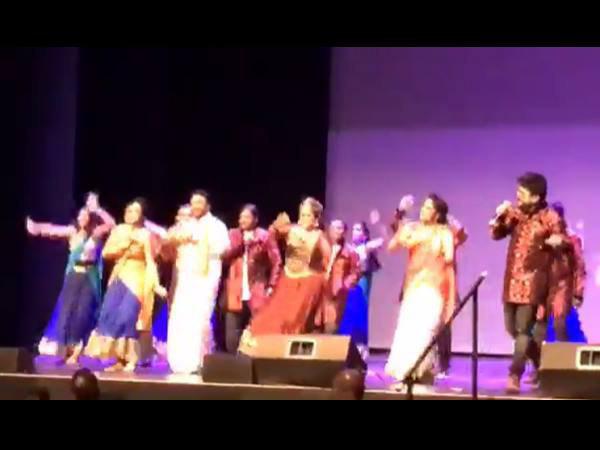 പിഷാരടിയുടെ പാട്ടും ദമ്പതികളുടെ ഡാന്‍സും