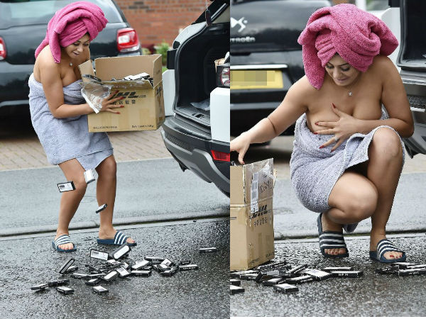 തോര്‍ത്ത് ഊരിപ്പോയി..