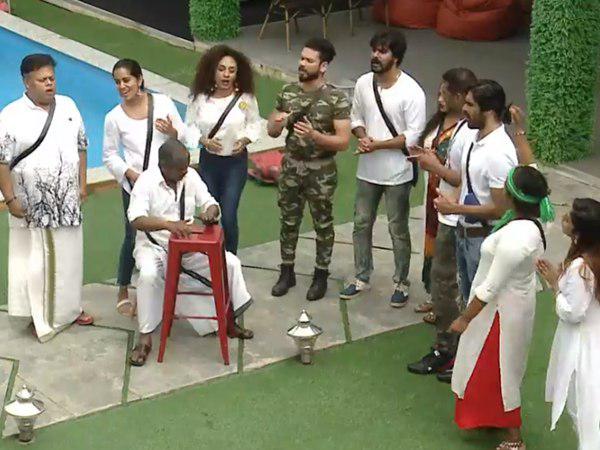 സുരേഷിന്റെ തലയില്‍ മസാജ് ചെയ്തു