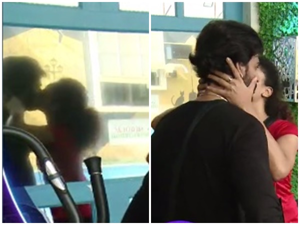 ശ്രീനീഷിന് ഉമ്മ കൊടുത്ത് പേളി